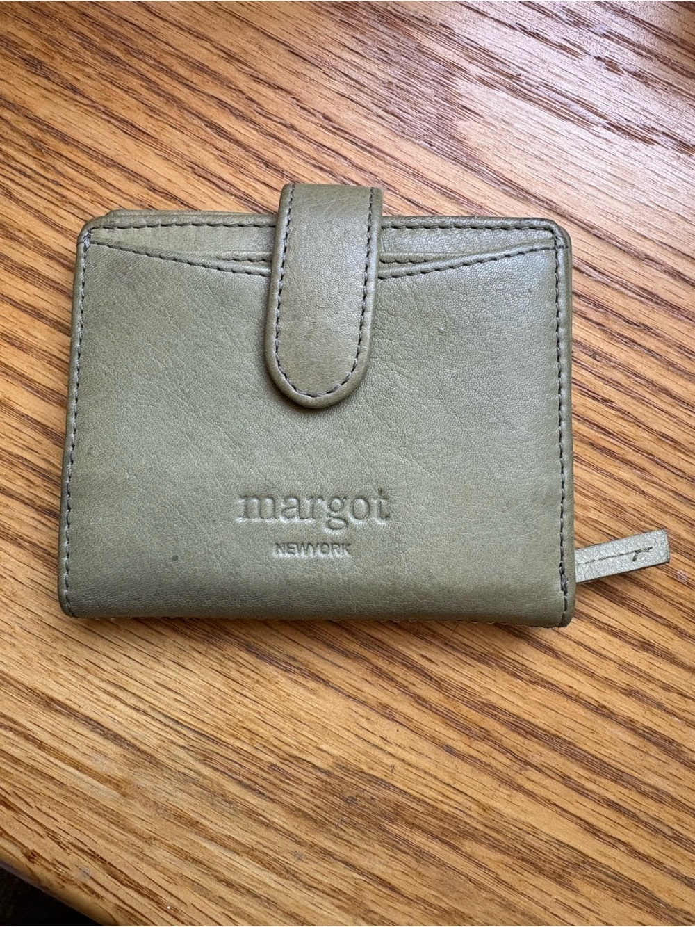 margot NEW YORK Olive Leather Wallet